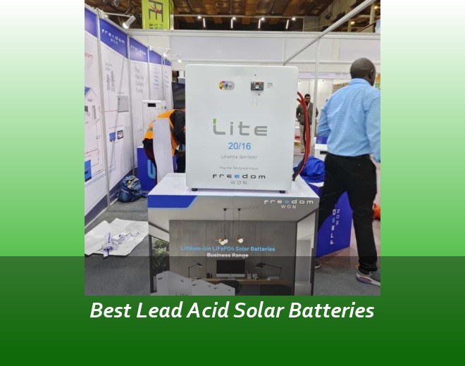 Best Lead Acid Solar Batteries
